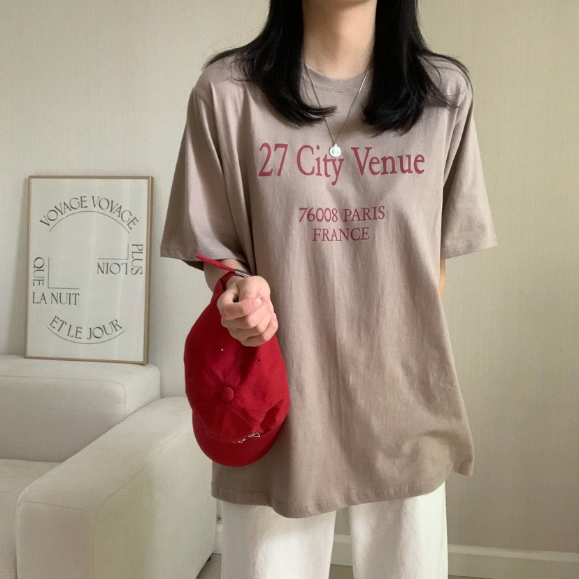 HELLO JINI韓國㊣直郵東大門代購女裝新款時尚人氣熱賣T恤HELLO JINIT恤