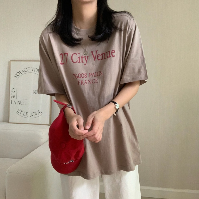 HELLO JINI韓國㊣直郵東大門代購女裝新款時尚人氣熱賣T恤HELLO JINIT恤