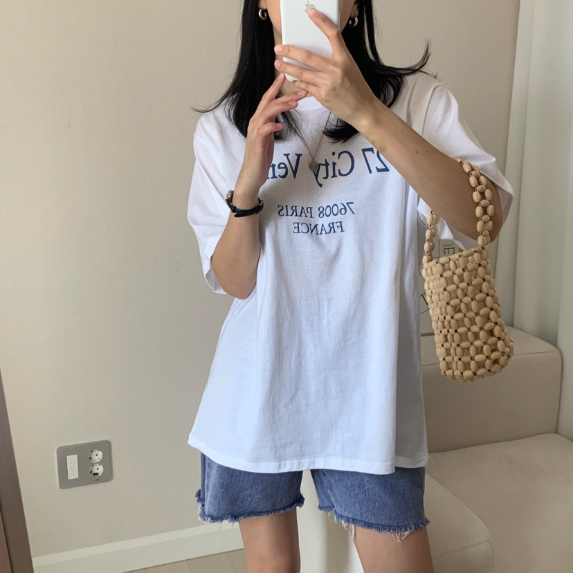 HELLO JINI韓國㊣直郵東大門代購女裝新款時尚人氣熱賣T恤HELLO JINIT恤
