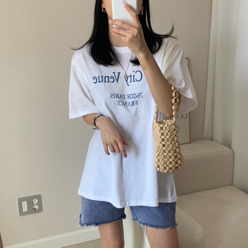 HELLO JINI韓國㊣直郵東大門代購女裝新款時尚人氣熱賣T恤HELLO JINIT恤