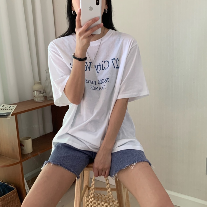 HELLO JINI韓國㊣直郵東大門代購女裝新款時尚人氣熱賣T恤HELLO JINIT恤