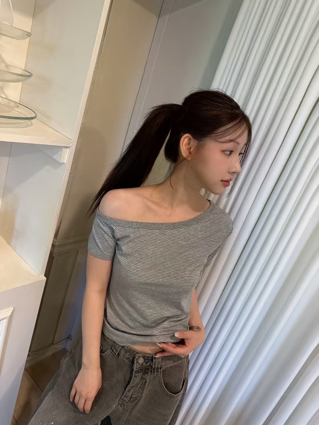 THEHANDS韓國直郵㊣東大門實拍女裝新品推薦人氣時尚休閑T恤THEHANDST恤