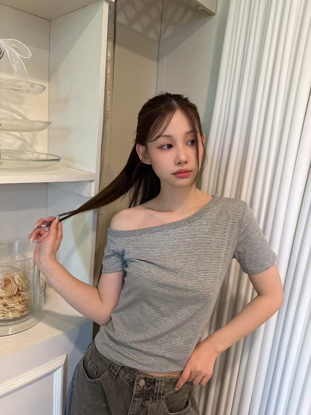 THEHANDS韓國直郵㊣東大門實拍女裝新品推薦人氣時尚休閑T恤THEHANDST恤
