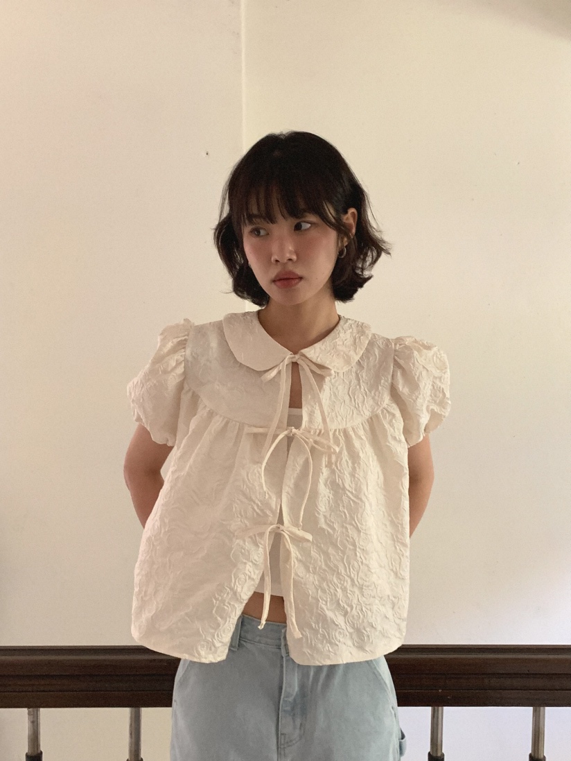 SLAT直郵韓國代購㊣女裝新款25春夏推薦時尚熱賣襯衫蕾絲衫SLAT襯衫/蕾絲衫