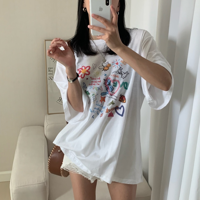 FROMJINI韓國直郵㊣女裝新款25春夏人氣時尚推薦休閑熱賣T恤FROMJINIT恤