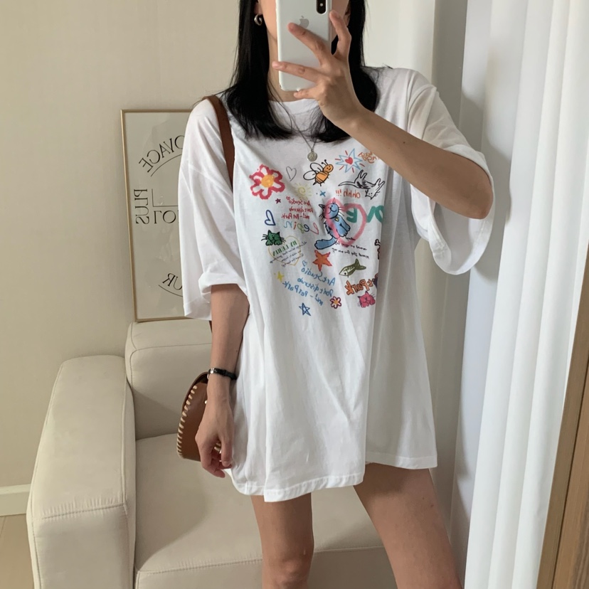 FROMJINI韓國直郵㊣女裝新款25春夏人氣時尚推薦休閑熱賣T恤FROMJINIT恤