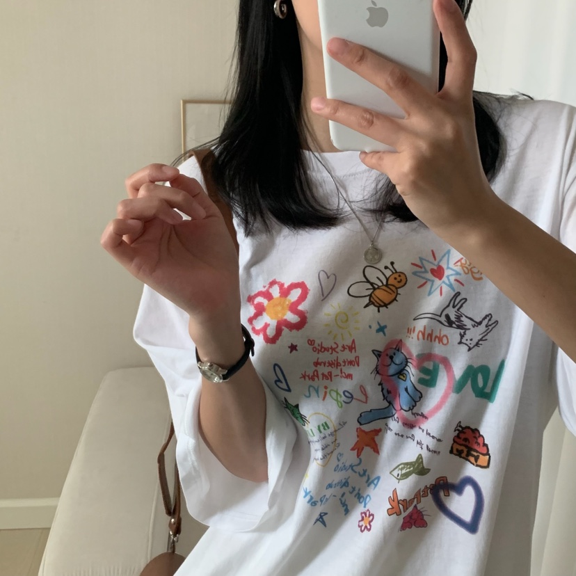 FROMJINI韓國直郵㊣女裝新款25春夏人氣時尚推薦休閑熱賣T恤FROMJINIT恤
