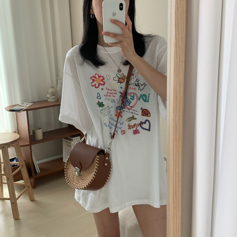 FROMJINI韓國直郵㊣女裝新款25春夏人氣時尚推薦休閑熱賣T恤FROMJINIT恤