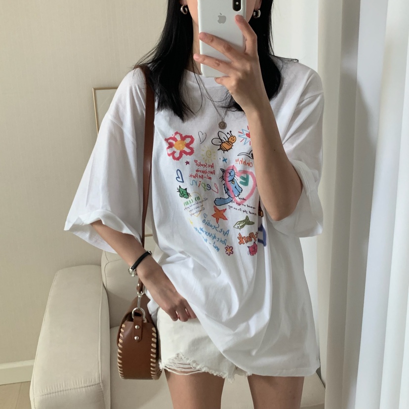 FROMJINI韓國直郵㊣女裝新款25春夏人氣時尚推薦休閑熱賣T恤FROMJINIT恤