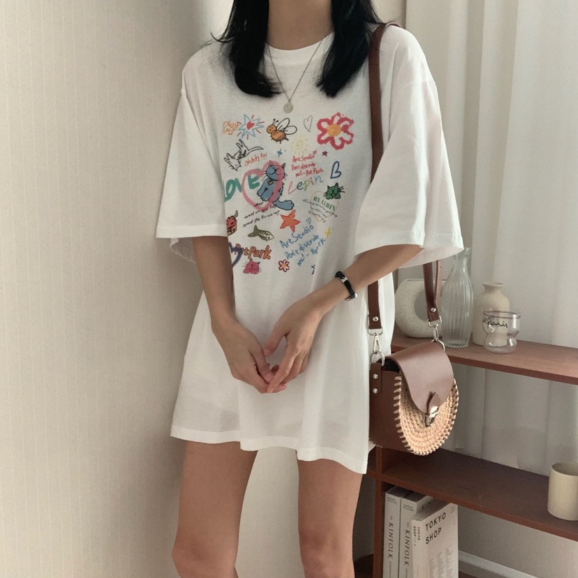 FROMJINI韓國直郵㊣女裝新款25春夏人氣時尚推薦休閑熱賣T恤FROMJINIT恤