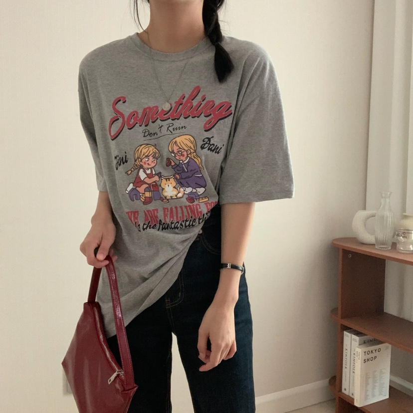 FROMJINI韓國㊣直郵東大門代購女裝新品推薦人氣休閑熱賣T恤FROMJINIT恤