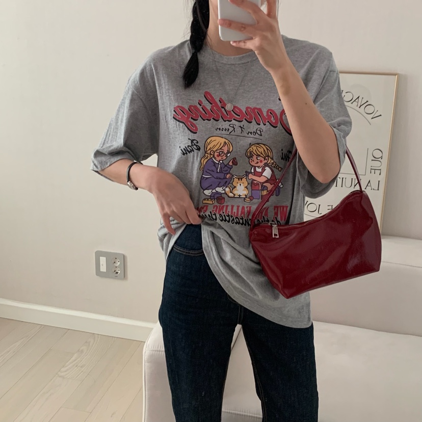 FROMJINI韓國㊣直郵東大門代購女裝新品推薦人氣休閑熱賣T恤FROMJINIT恤