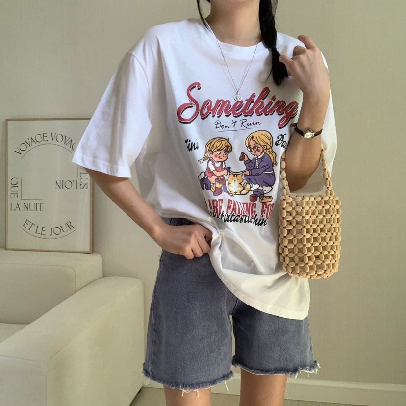 FROMJINI韓國㊣直郵東大門代購女裝新品推薦人氣休閑熱賣T恤FROMJINIT恤