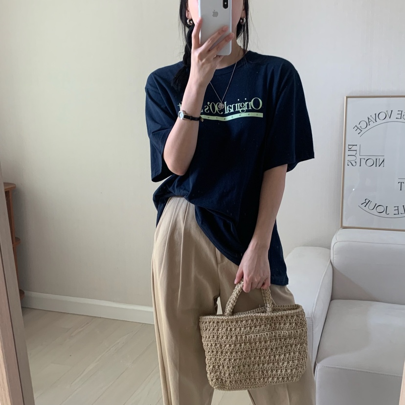 HELLO JINI韓國㊣直郵東大門代購女裝新款時尚25春夏人氣T恤HELLO JINIT恤