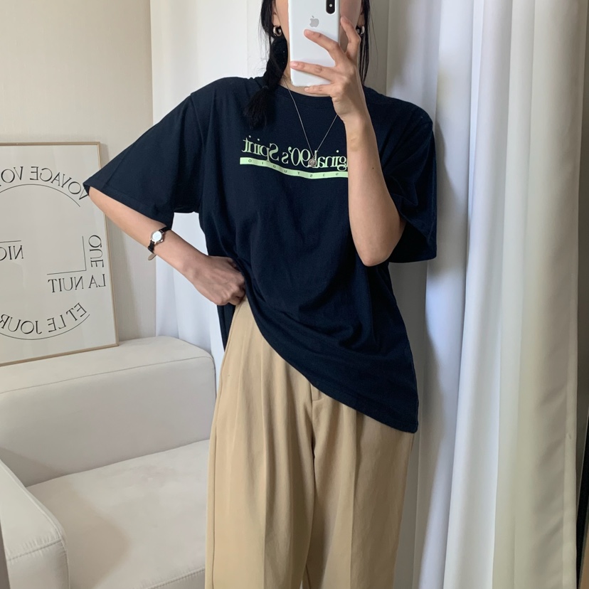 HELLO JINI韓國㊣直郵東大門代購女裝新款時尚25春夏人氣T恤HELLO JINIT恤