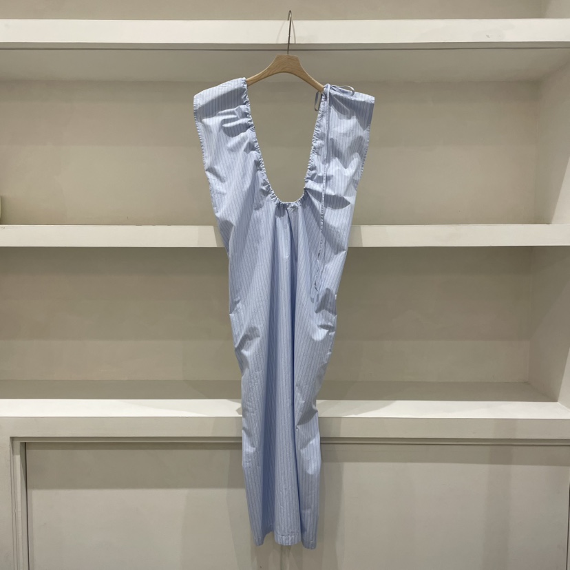 WATER韓國直郵㊣東大門實拍女裝新品時尚25春夏人氣連衣裙條紋WATER/RIVER連衣裙