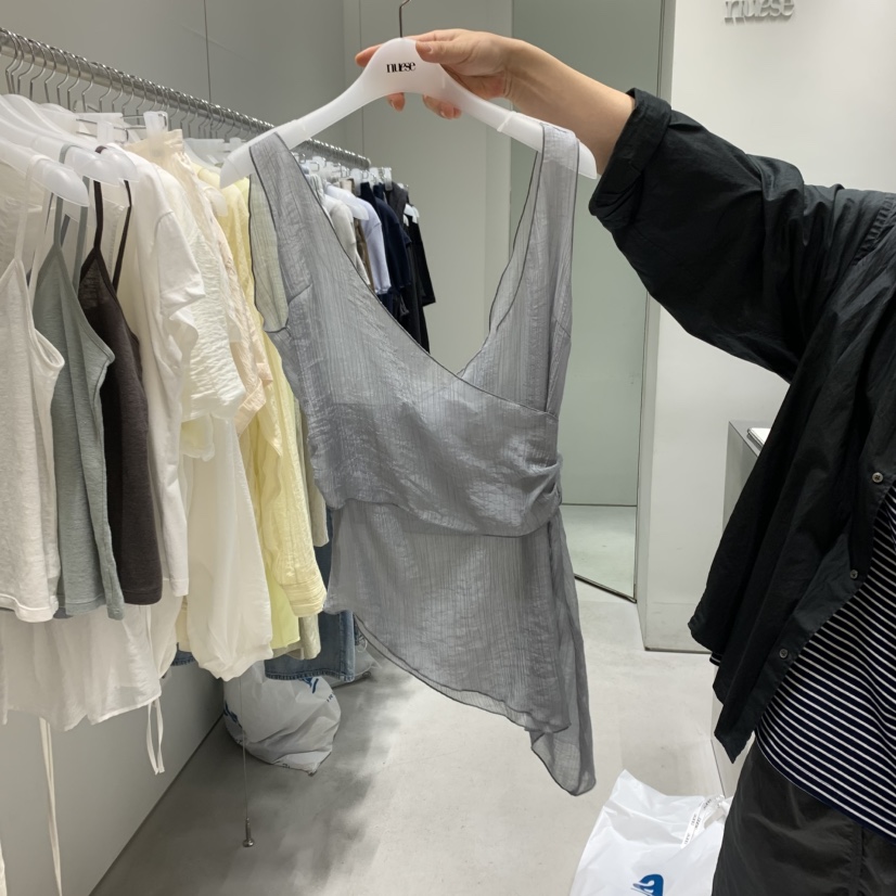 NUESE直郵韓國代購㊣女裝新品休閑25春夏時尚熱賣推薦吊帶背心NUESE吊帶/背心圖色1