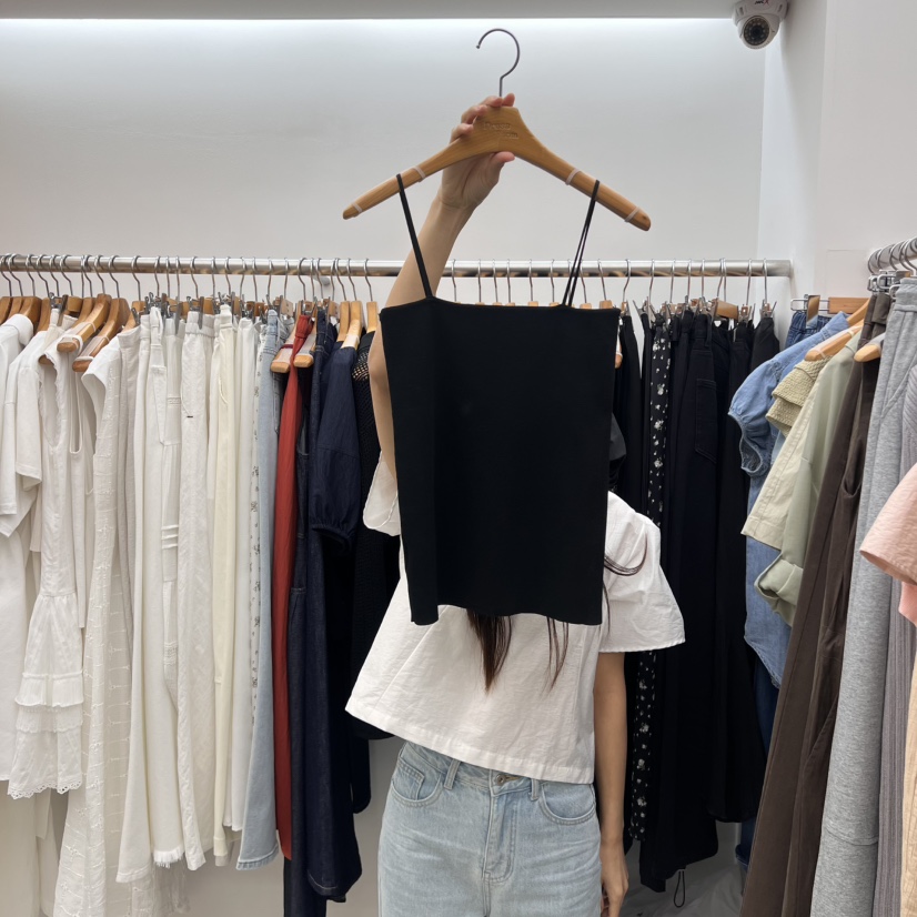 DRESS ROOM韓國直郵㊣女裝新款人氣時尚推薦熱賣25春夏吊帶背心DRESS ROOM吊帶/背心圖色2