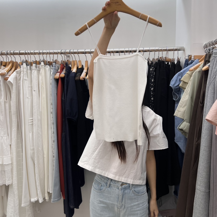 DRESS ROOM韓國直郵㊣女裝新款人氣時尚推薦熱賣25春夏吊帶背心DRESS ROOM吊帶/背心圖色3