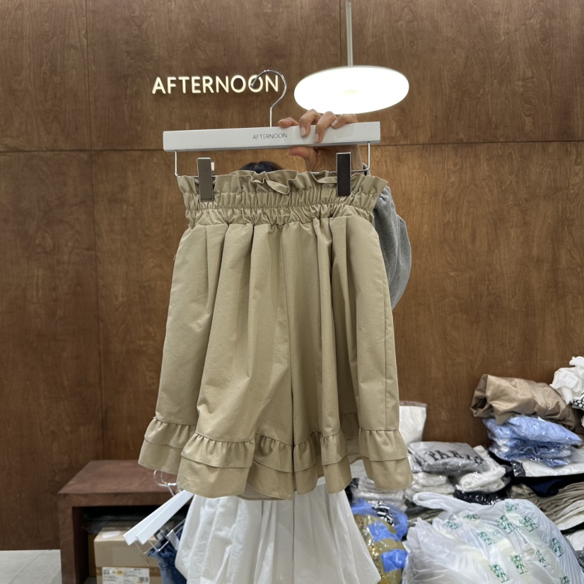 AFTERNOON-P韓國直郵㊣東大門實拍女裝新款人氣休閑時尚短褲AFTERNOON短褲