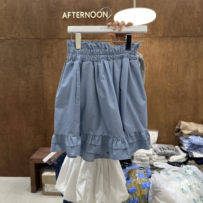 AFTERNOON-P韓國直郵㊣東大門實拍女裝新款人氣休閑時尚短褲AFTERNOON短褲圖色2