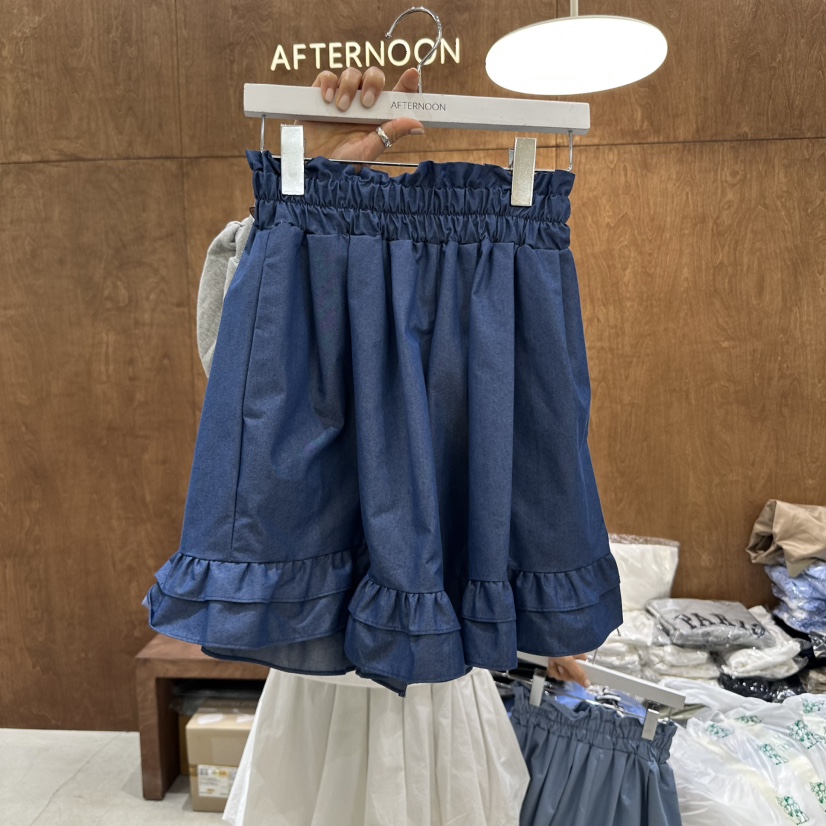 AFTERNOON-P韓國直郵㊣東大門實拍女裝新款人氣休閑時尚短褲AFTERNOON短褲圖色3