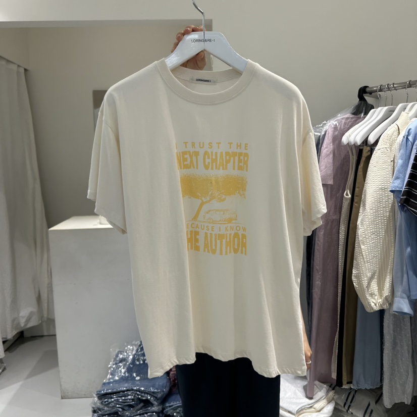LORING RE I韓國直郵㊣東大門實拍女裝新品時尚人氣熱賣T恤LORING RE-I/BARET恤圖色2