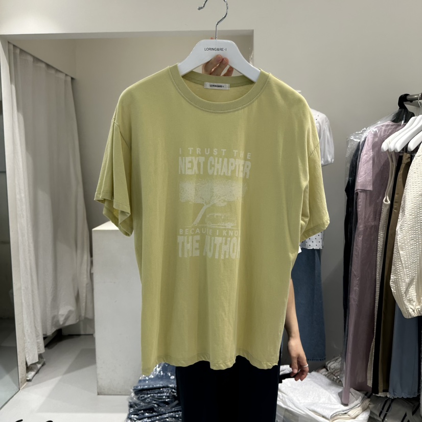 LORING RE I韓國直郵㊣東大門實拍女裝新品時尚人氣熱賣T恤LORING RE-I/BARET恤圖色3