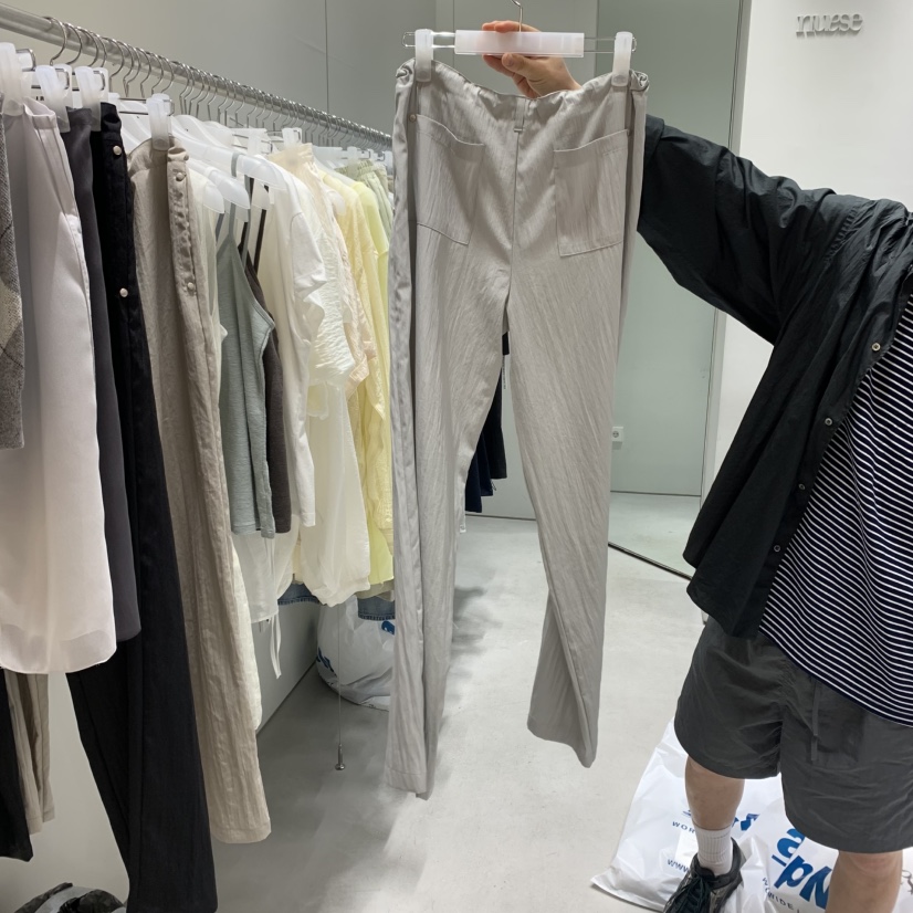 NUESE韓國直郵㊣女裝新品時尚熱賣人氣推薦休閑25春夏休閑褲NUESE休閑褲