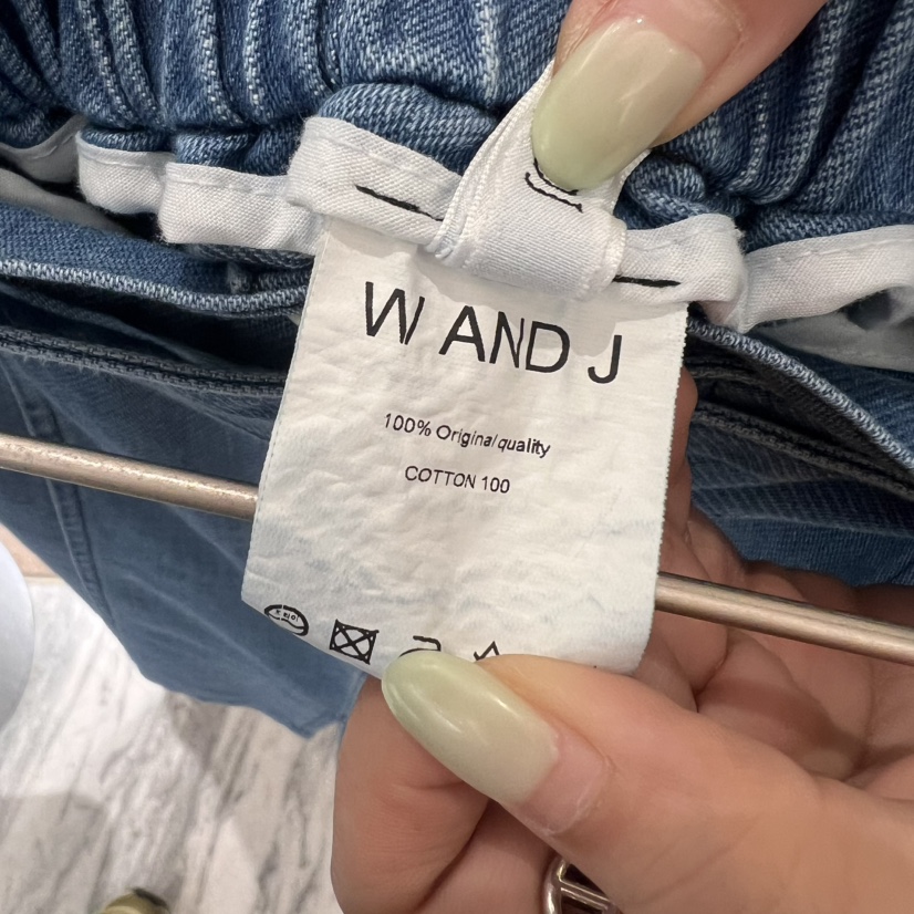 W AND J韓國㊣直郵東大門代購女裝新品推薦休閑短裙含腰帶W AND J短裙