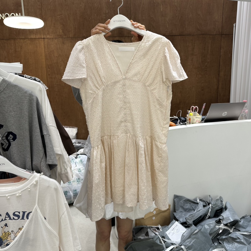 AFTERNOON-P韓國直郵㊣東大門實拍女裝新品熱賣25春夏連衣裙AFTERNOON連衣裙圖色1