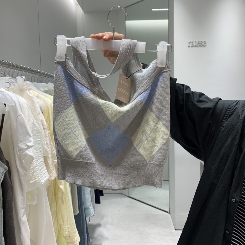 NUESE韓國㊣直郵東大門代購女裝新款時尚人氣熱賣休閑馬甲亞麻NUESE馬甲