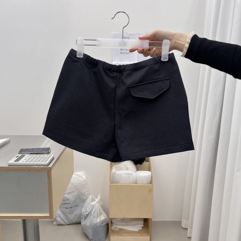 STAINLESS韓國㊣直郵東大門代購女裝新品休閑人氣時尚短褲口袋STAINLESS短褲
