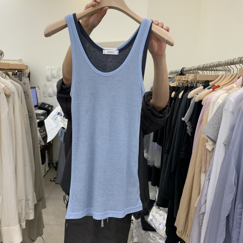 MOIBLE韓國直郵㊣女裝新品25春夏休閑熱賣吊帶背心不含內搭MOIBLE吊帶/背心