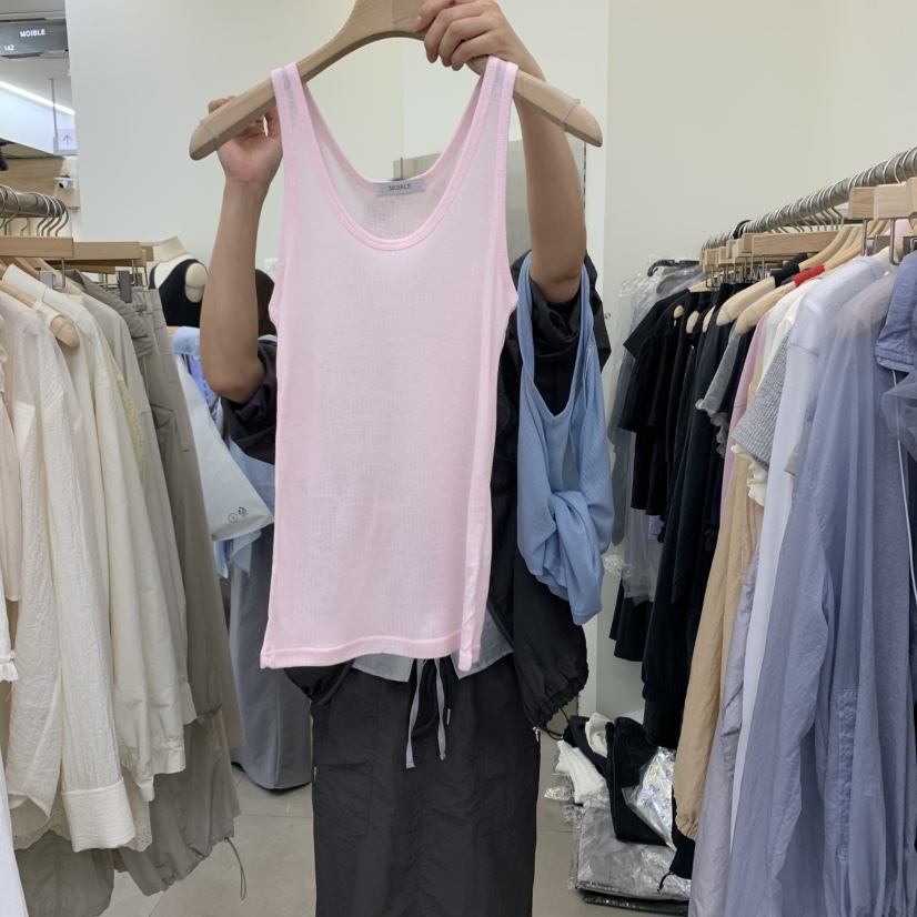 MOIBLE韓國直郵㊣女裝新品25春夏休閑熱賣吊帶背心不含內搭MOIBLE吊帶/背心圖色3