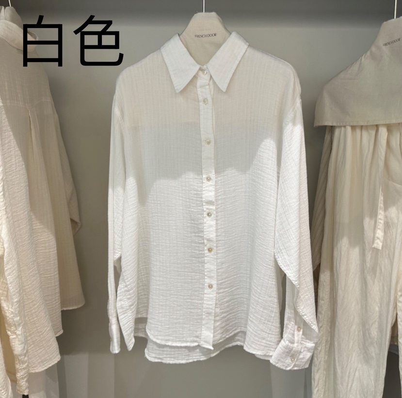FRENCH DOOR韓國㊣直郵東大門代購女裝新品熱賣襯衫蕾絲衫FRENCH DOOR襯衫/蕾絲衫
