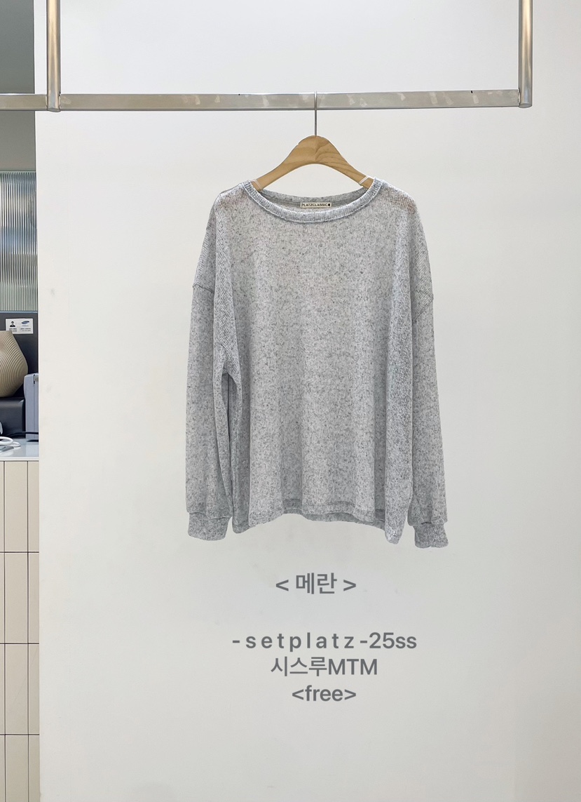 SETPLATZ韓國直郵㊣女裝新款25春夏推薦人氣時尚長袖T恤透明PLATZCLASSIC長袖T恤圖色4