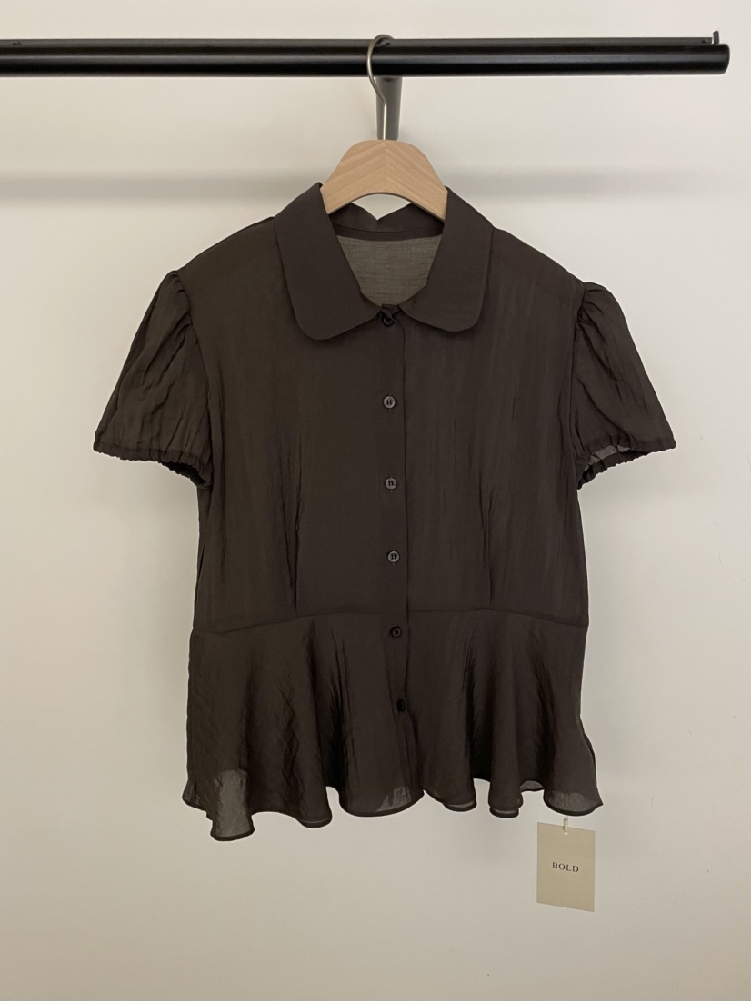 BOLD-A直郵韓國代購㊣女裝新品休閑推薦人氣25春夏襯衫蕾絲衫RE BOLD襯衫/蕾絲衫圖色2