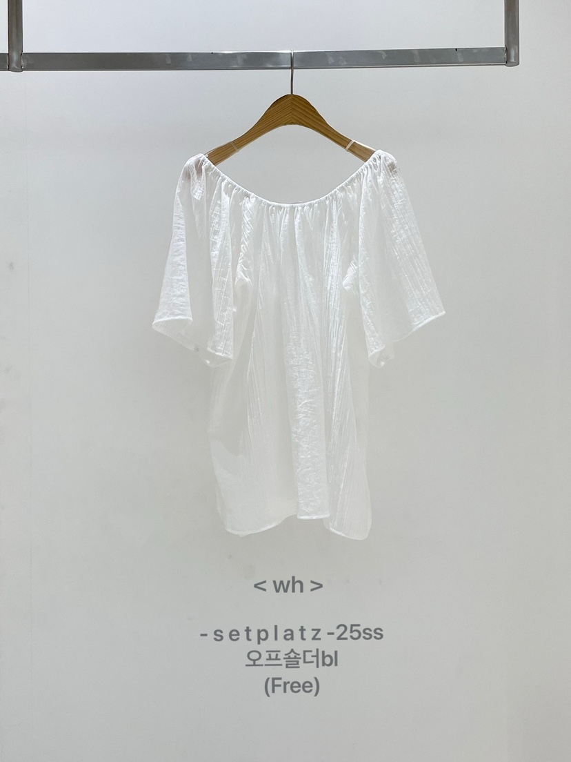 SETPLATZ韓國直郵㊣東大門實拍女裝新款熱賣襯衫蕾絲衫露肩PLATZCLASSIC襯衫/蕾絲衫圖色1
