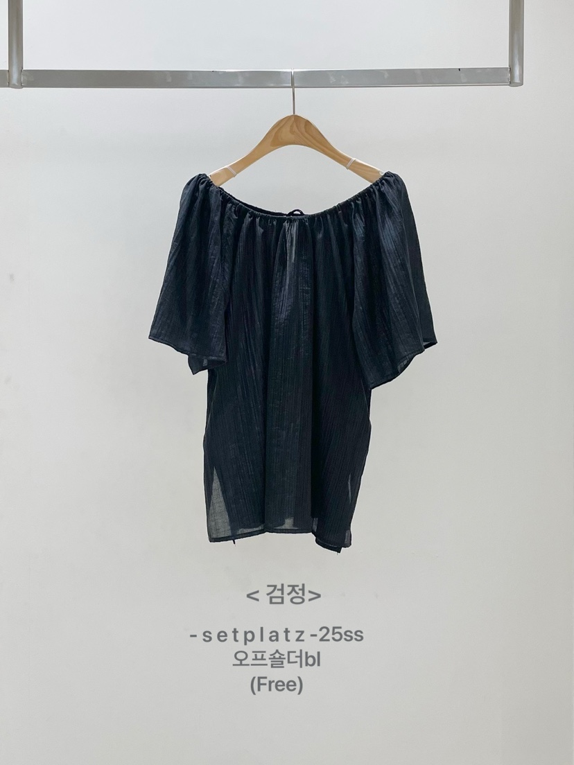 SETPLATZ韓國直郵㊣東大門實拍女裝新款熱賣襯衫蕾絲衫露肩PLATZCLASSIC襯衫/蕾絲衫圖色3