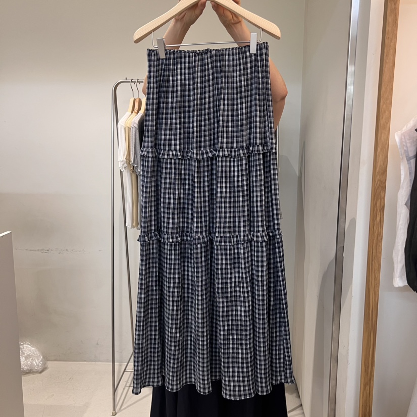 OUTRENE韓國㊣直郵東大門代購女裝新款25春夏人氣半身裙中短裙OUTRENE半身裙/中短裙