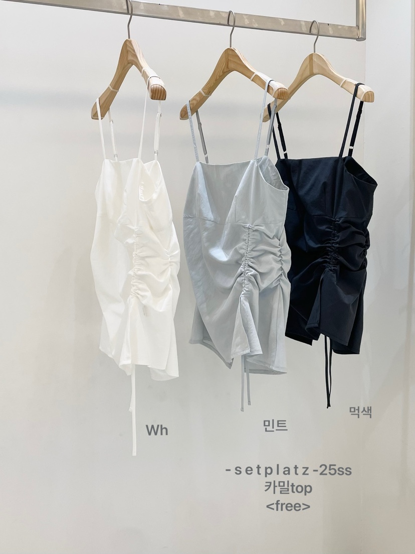 SETPLATZ直郵韓國代購㊣女裝新款推薦25春夏人氣熱賣吊帶背心PLATZCLASSIC吊帶/背心