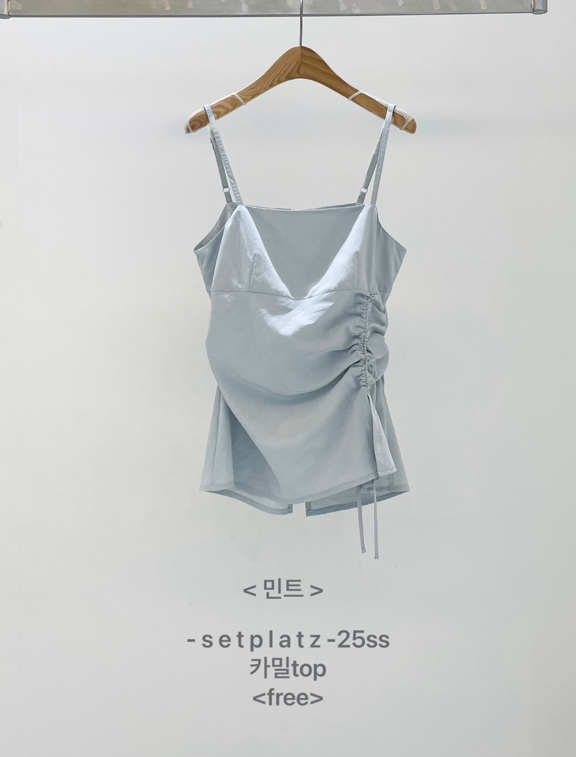 SETPLATZ直郵韓國代購㊣女裝新款推薦25春夏人氣熱賣吊帶背心PLATZCLASSIC吊帶/背心圖色3實際價格44000