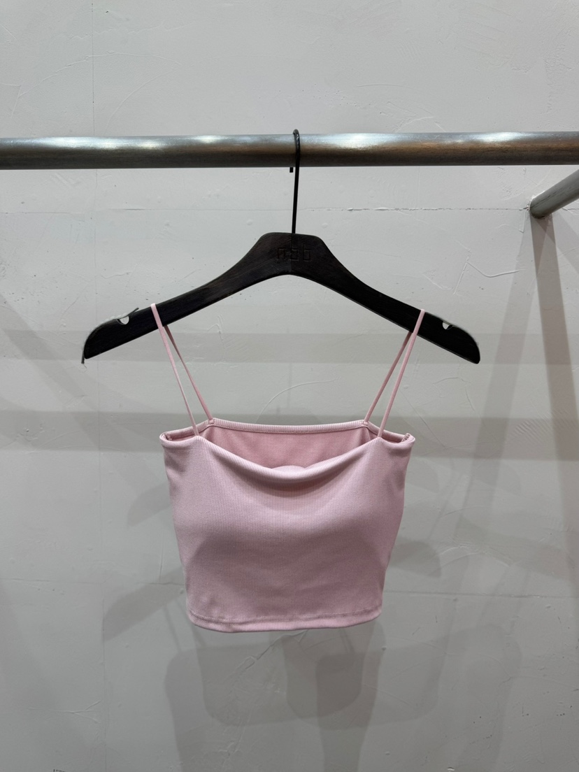 NOB韓國直郵㊣女裝新品休閑推薦25春夏熱賣時尚吊帶背心短款NOB吊帶/背心圖色2