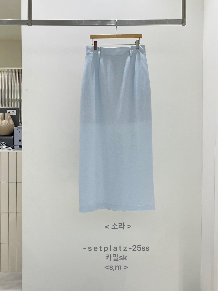 SETPLATZ韓國㊣直郵東大門代購女裝新款時尚人氣25春夏長裙PLATZCLASSIC長裙圖色2