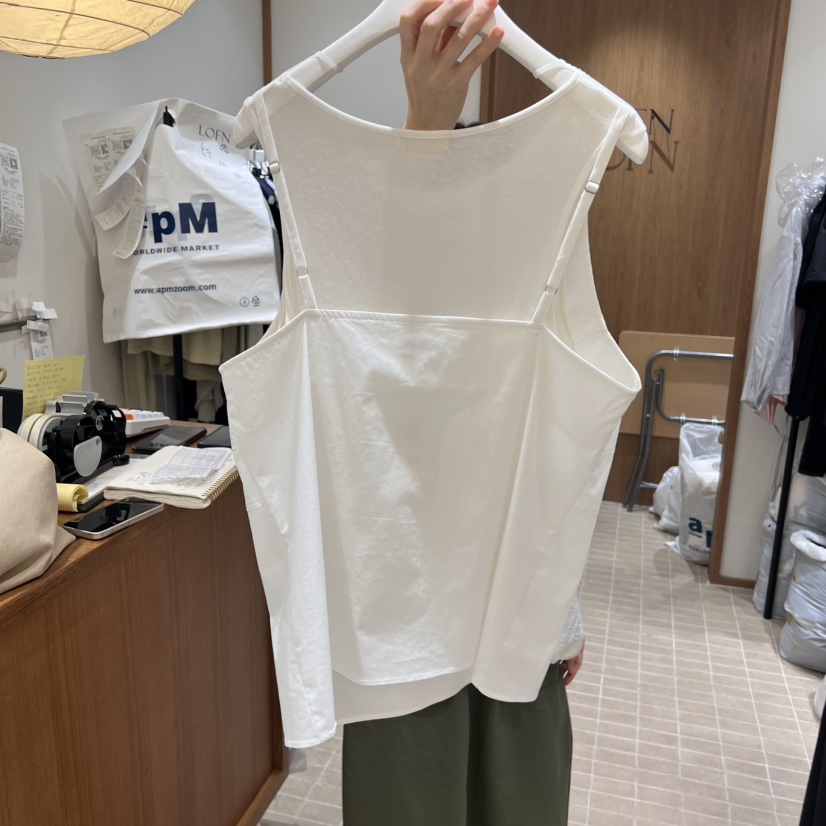 LOFN韓國直郵㊣女裝新品推薦休閑人氣時尚吊帶背心不含內搭LOFN吊帶/背心