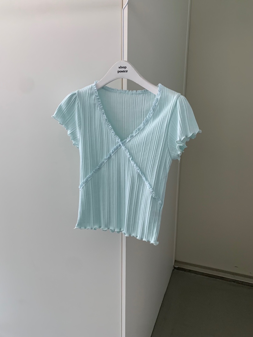 SHOP POSTER韓國直郵㊣女裝新品休閑推薦熱賣25春夏人氣T恤SHOP_POSTERT恤圖色2