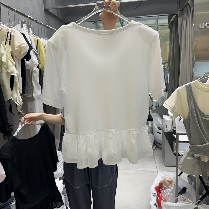 UOOV韓國㊣直郵東大門代購女裝新品時尚推薦25春夏熱賣人氣T恤UOOVT恤