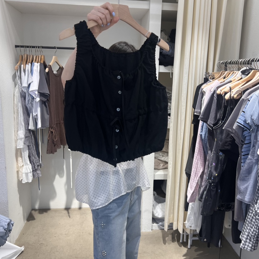 IR BIEN直郵韓國代購㊣女裝新品25春夏時尚人氣休閑吊帶背心ir bien-A吊帶/背心圖色4