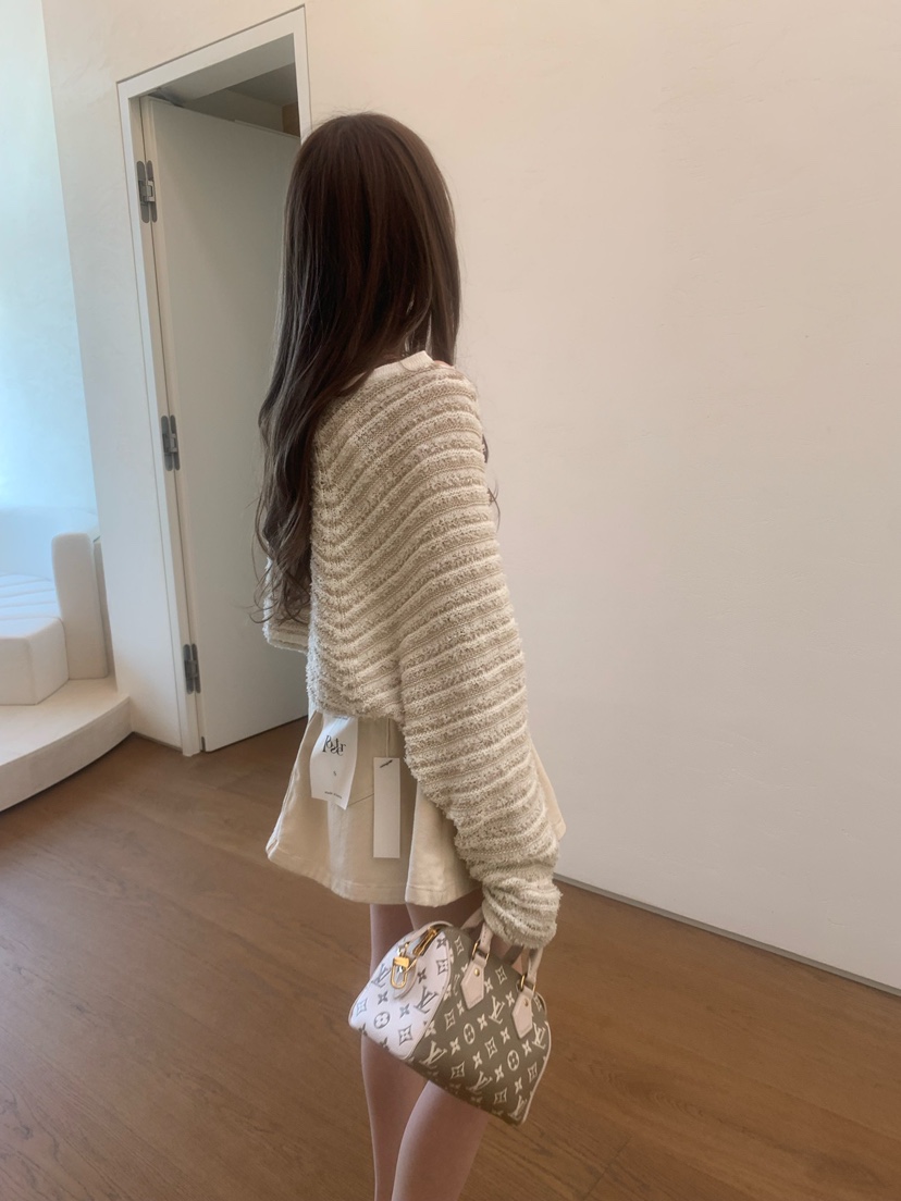 SHOP POSTER直郵韓國代購㊣女裝新品時尚休閑25春夏針織衫SHOP_POSTER針織衫